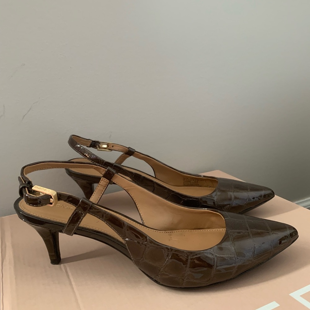 Calvin Klein slip on heels